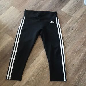 Adidas - cropped workout pants. Never been worn